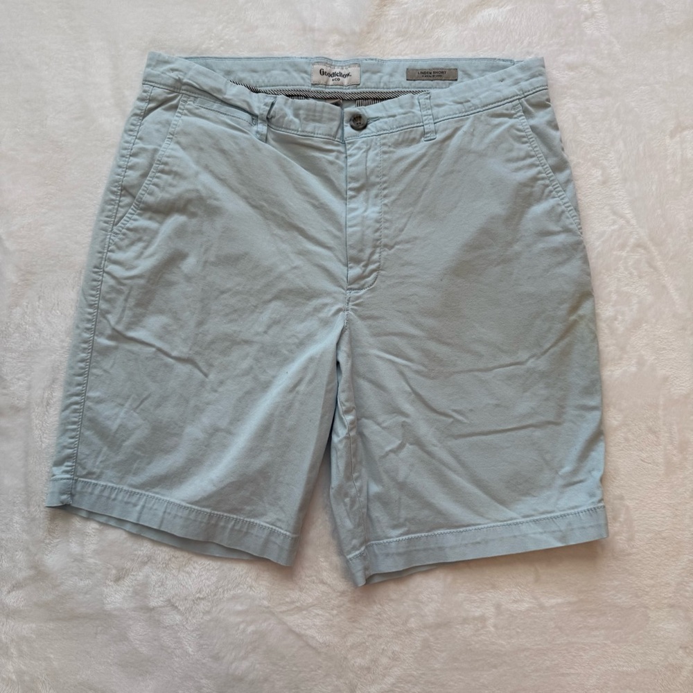 Goodfellow & Co Blue Flat Front Shorts